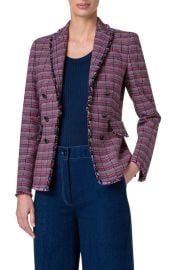 Akris punto Fringe Tweed Blazer at Nordstrom