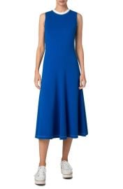 Akris punto Sleeveless Jersey Midi Dress at Nordstrom