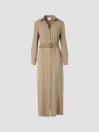 Akris punto Twill Belted Trench-Style Midi Dress | Saks Fifth Avenue at Saks Fifth Avenue