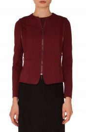 Akris punto Zip Detail Jersey Jacket   Nordstrom at Nordstrom