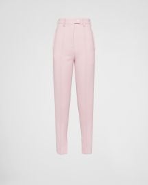 Alabaster Pink Stretch Natt Pants PRADA at Prada