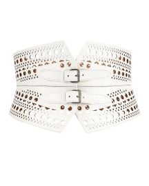 Alaia Double Buckle Belt at Forward