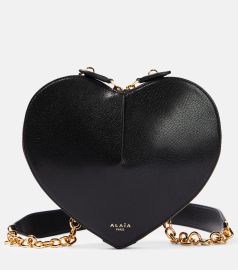 Alaia Le Coeur leather shoulder bag at Mytheresa