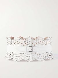 Alaia Perforated Corset Belt at Net a Porter