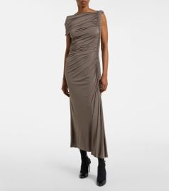 Alaia Pipe Asymmetric Dress at Mytheresa