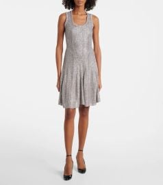 Alaia Sequined knitted minidress at Mytheresa