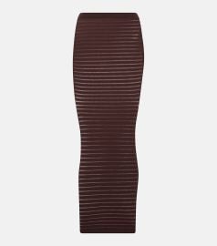 Alaia Striped maxi skirt at Mytheresa