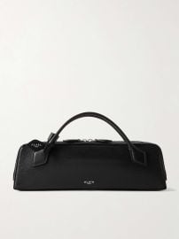Alaia Teckel Leather Baguette Clutch in Noir at Net a Porter