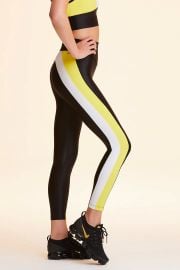 Alala Bolt Tight Leggings in White Yellow Black at Alala