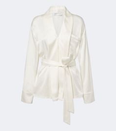 Alba belted satin blouse at Mytheresa