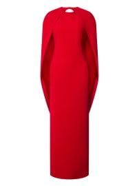 Alberta Ferretti Crepe Dress Red at Farfetch