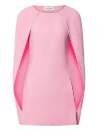 Alberta Ferretti cape-sleeve Mini Dress Pink at Farfetch