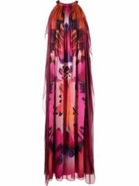 Alberta Ferretti graphic-print Silk Gown - at Farfetch