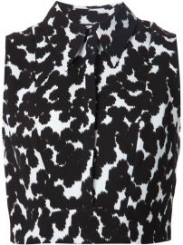 Alc Abstract Print Cropped Top - Hampden at Farfetch