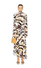 Alc Lia Dress In Black Camel at Revolve