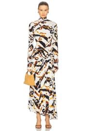 Alc Lia Dress In Black Camel at Revolve