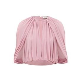 Alchemy Caped Blouse Light Pink Online Zimmermann at Zimmermann