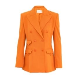Alchemy Wool Blazer Sunset Orange Online Zimmermann at Zimmermann