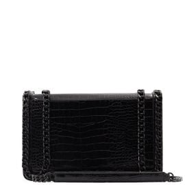 Aldo Bags Aldo Black Crocembossed Chain Purse Poshmark at Poshmark
