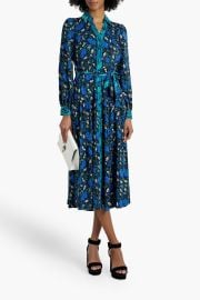 Alea Floral Print Crepe Midi Shirt Dress at The Outnet