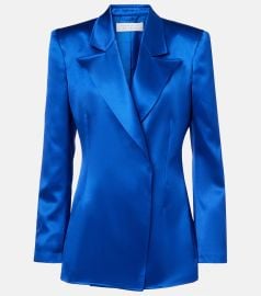 Aleah silk blazer in blue - Gabriela Hearst at Mytheresa