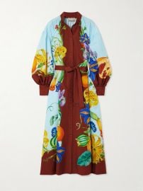 Alemais Dahlia cotton and silk shirt dress at Net a Porter