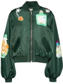 Alemais Royal bomber jacket at Farfetch