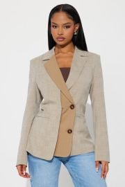 Alena Business Blazer - Khaki Fashion Nova at Fashion Nova