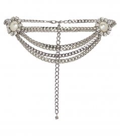 Alessandra Rich - Crystal-embellished chain belt at Mytheresa