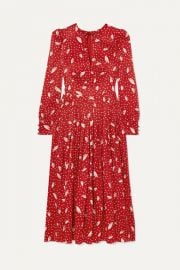 Alessandra Rich - Silk-jacquard midi dress at Net A Porter