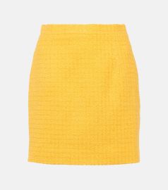 Alessandra Rich Boucl Tweed Mini Skirt at Mytheresa