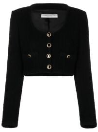 Alessandra Rich Cropped Boucl Jacket - at Farfetch