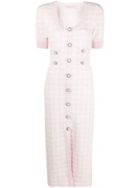 Alessandra Rich Gingham Check Print Dress - Farfetch at Farfetch