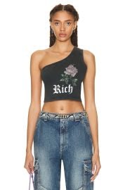 Alessandra Rich One Shoulder Top at FWRD