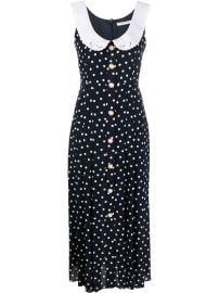 Alessandra Rich Polka dot-print Sleeveless Dress - at Farfetch