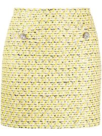 Alessandra Rich Sequin Tweed Skirt at Forward