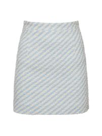 WornOnTV: Steffy’s blue striped tweed crop top and skirt set on The ...