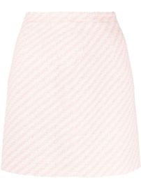 Alessandra Rich Striped Mini Skirt - at Farfetch