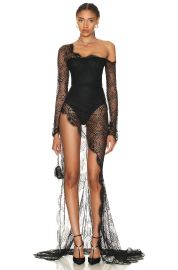 Alessandra Rich Web Lace Gown at FWRD