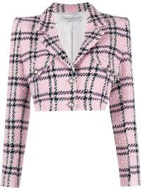 Alessandra Rich check-pattern Cropped Blazer - at Farfetch