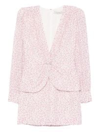 Alessandra Rich floral-print Mini Dress Pink at Farfetch