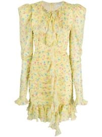 Alessandra Rich floral-print Ruffled Minidress - at Farfetch