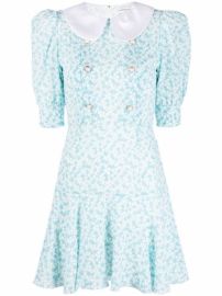 Alessandra Rich floral-print Silk Dress - at Farfetch