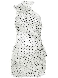 Alessandra Rich polka-dot Organza Mini Dress White at Farfetch