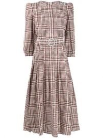 Alessandra Rich tweed-print Flared Midi Dress - Farfetch at Farfetch