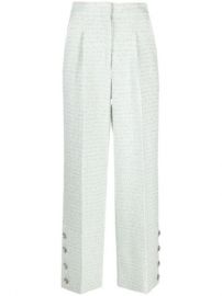 Alessandra Rich wide-leg Tweed Trousers - Farfetch at Farfetch