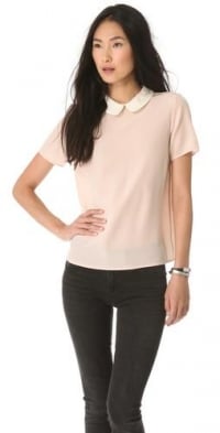 Alex Collar Top in Vintage Rose by Marc by Marc Jacobs at Shopbop