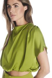 Alex Cropped Top 306 - Green Oscar The Collection at Oscar the Collection