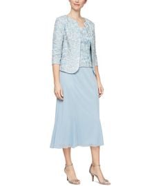 Alex Evenings Womens Embroidered Jacket Dress Reviews - Dresses - Women - Macys at Macys