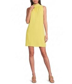 Alex Marie Chiara Mock Neck Sleeveless Crepe Dress at Dillards